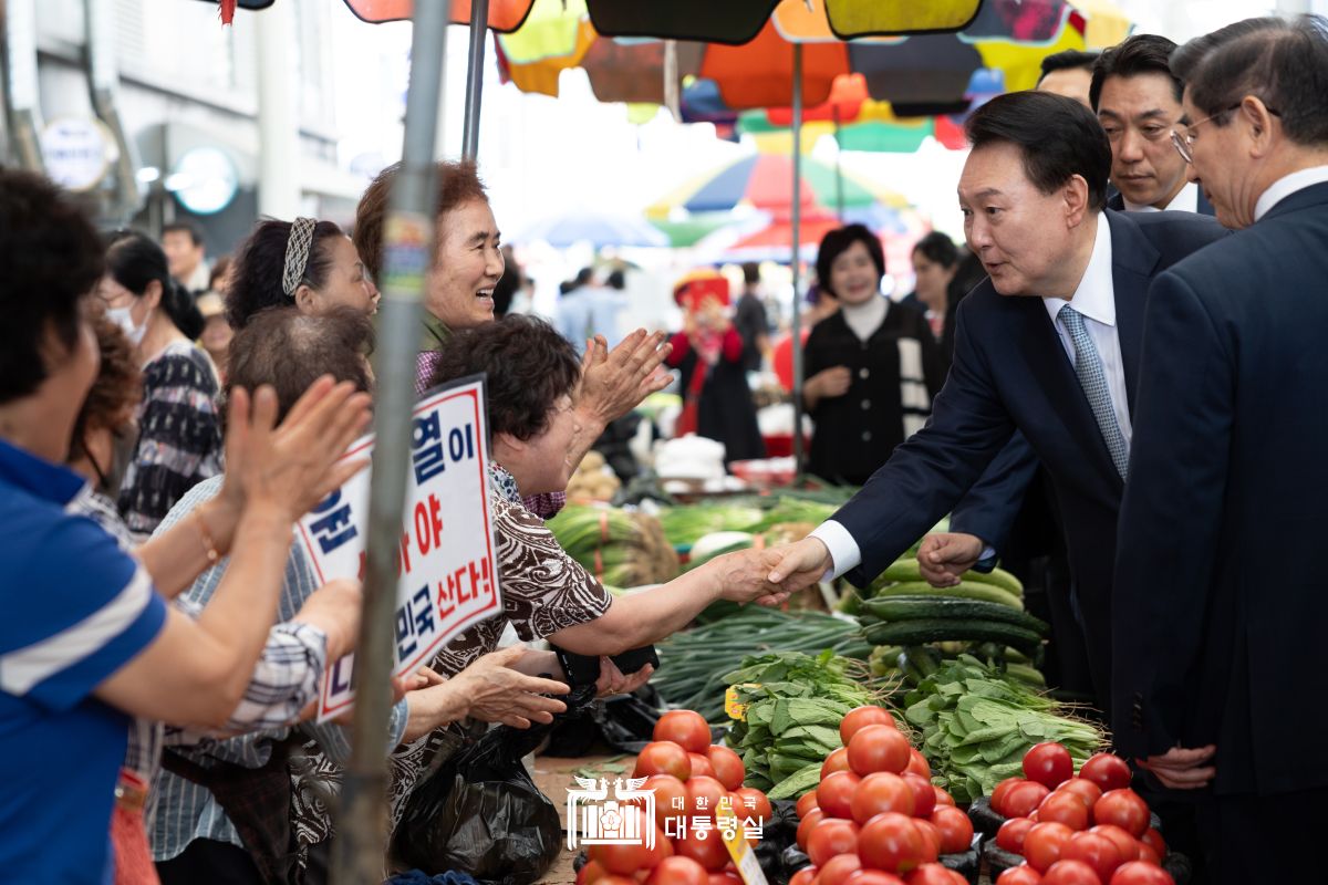 경산 공설시장 방문