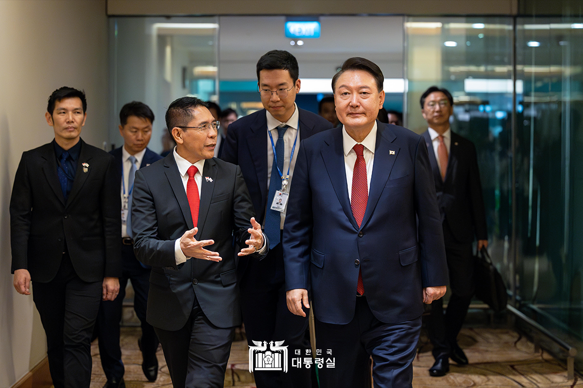 싱가포르 공항 도착 행사