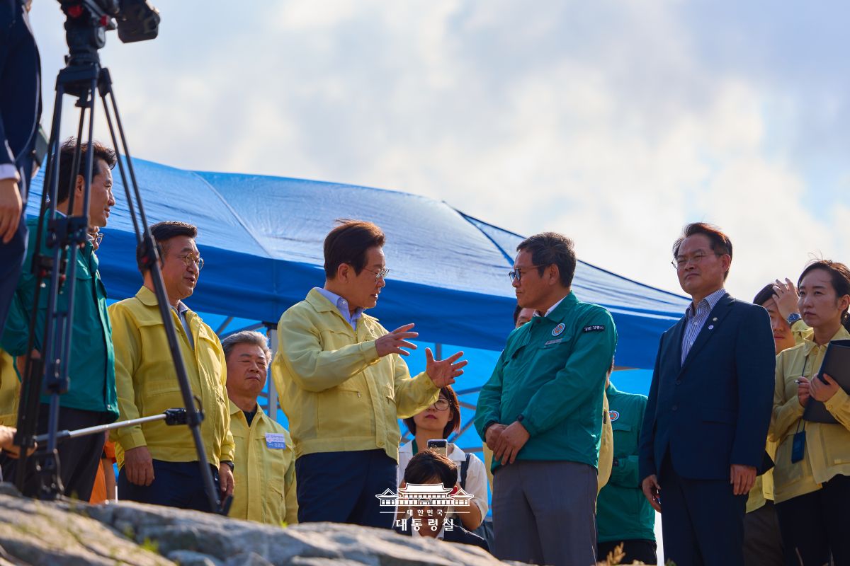강릉시 가뭄 현장 점검 사진